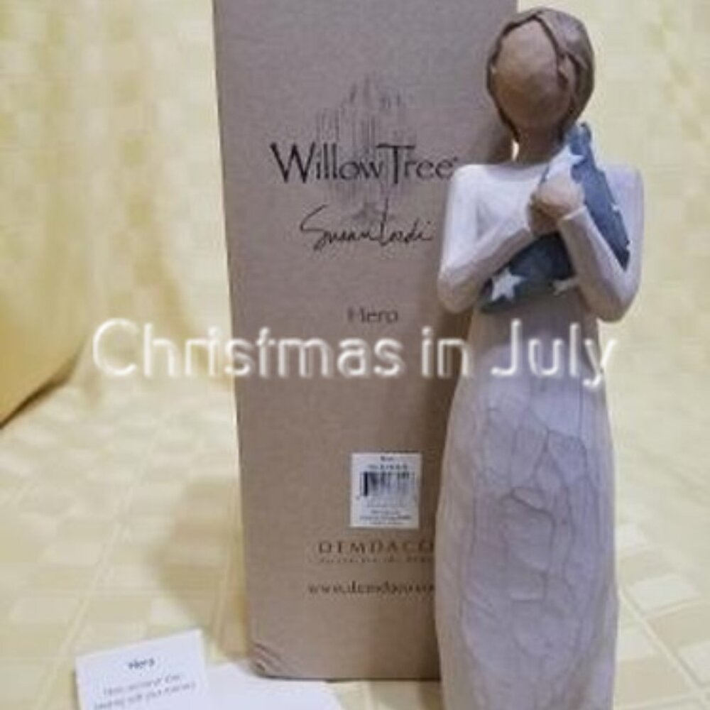 Willow Tree Susan Lordi Hero honor memory flag Figurine #26152